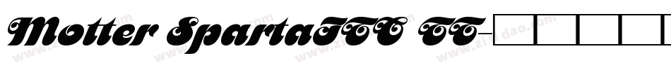 Motter SpartaITC TT字体转换
